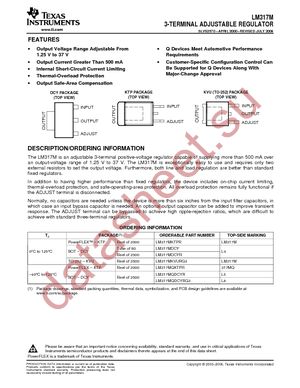 LM317MQDCYR datasheet  